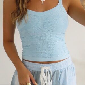 Nikibiki Lace Floral Tank Top